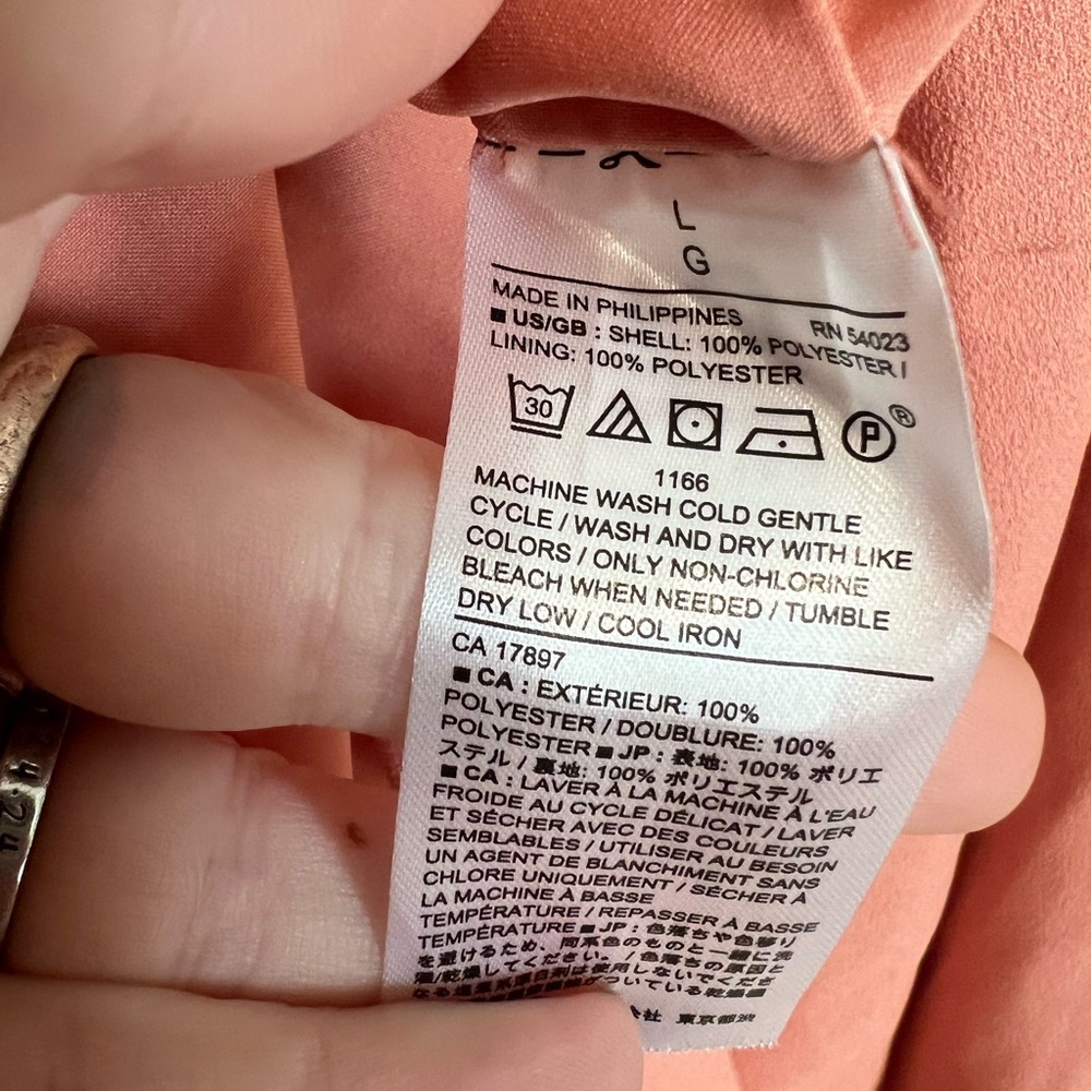 Banana Republic Coral Pink Mini Dress - Picture 4 of 5